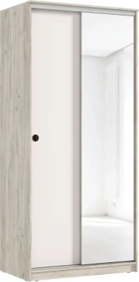 Шкаф-купе Альянс 1,0м, Крафт серый/Кашемир