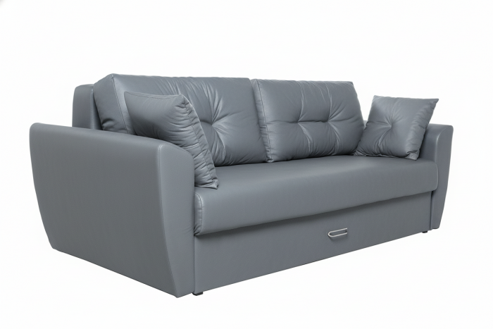 Амстердам экокожа серая