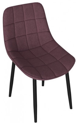 BOSTON Стул (Черный муар/Велюр V005 светло-бежевый)