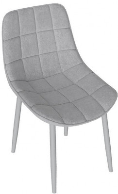 BOSTON Стул (Черный муар/Велюр V005 светло-бежевый)