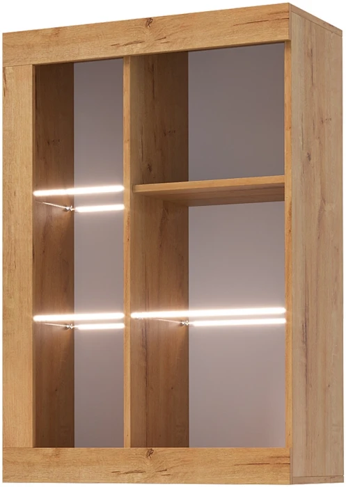 Прага Модульная Гостиная, вариант №3, Дуб Вотан/Черный глянец