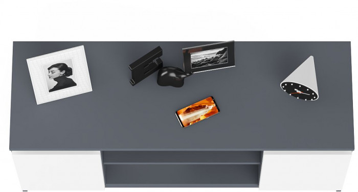 Мори Тумба ТВ МТВ1200.1, графит/белый