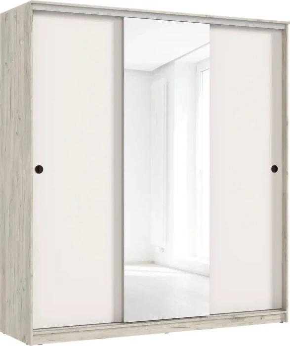 Шкаф-купе Альянс 2,0м, Крафт серый/Кашемир