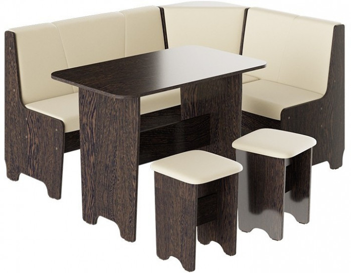 Техас Кухонный уголок Исп.1 (Дуб Сонома/Экокожа коричневая)