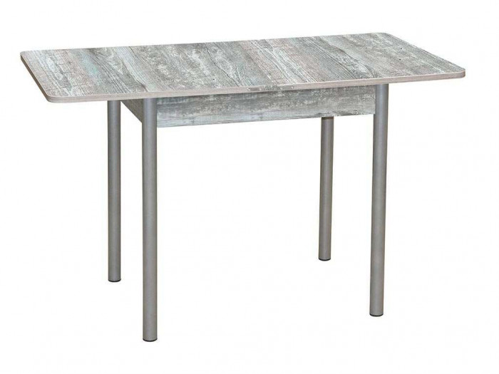 Эко 80х60 стол обеденный раскладной / бетон темный/металлик
