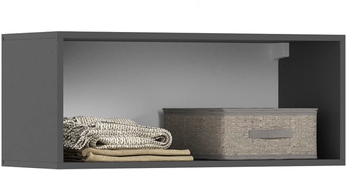 Тумба навесная 800 Норд, Графит/Изумрудный