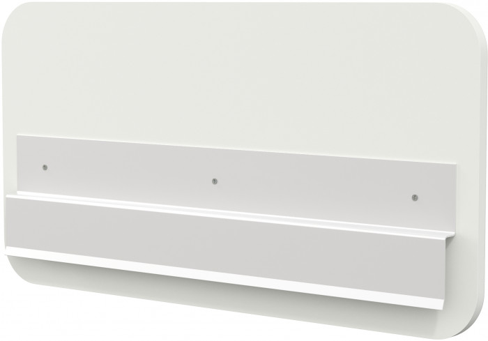 Джастин 17.51 Бортик универсальный, цвет белый шагрень, ШхГхВ 64х1,6х33 см.