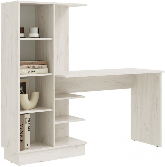 Юниор-4 Компьютерный стол (Шарли бриз, Крафт белый)