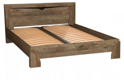 Кровать 33.09-01 Лючия 1400 с ортопедическим основанием кейптаун/венге