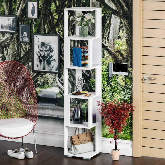 Стеллаж СВК, цвет белый, ШхГхВ 35х35х179 см.