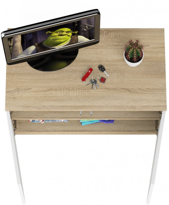 Мори Тумба/антресоль МА900.1, дуб сонома/белый