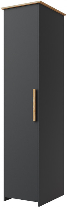 Шкаф-пенал "Скандинавия" - Антрацит/Дуб наварра