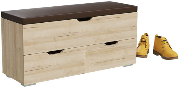 Диван 2-4201дубрив Флинт, цвет дуб ривьера, ШхГхВ 100х37х47 см.