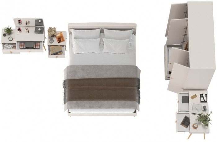 Афина Спальня 34-1600, кашемир серый