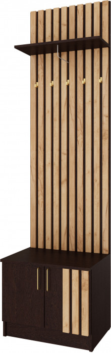Кано Тумба с вешалкой 600 КПТВ-1 венге/дуб крафт золотой