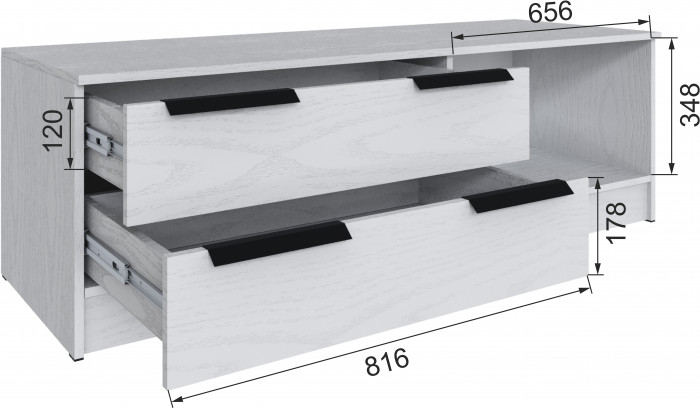 Тумба под ТВ Мадрид (1,5), Белый
