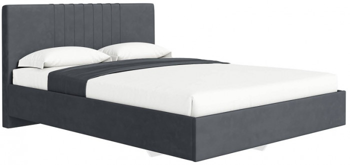 Кровать с латами Соло 160*200, Графит