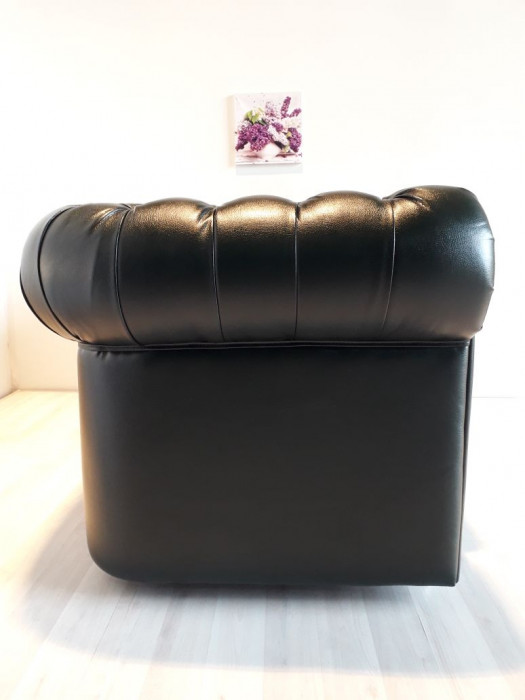 Диван Честер 2- х местный, черный