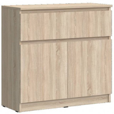 Челси Комод 800 (1 ящик 2 двери) (Дуб Сонома, Дуб Сонома)