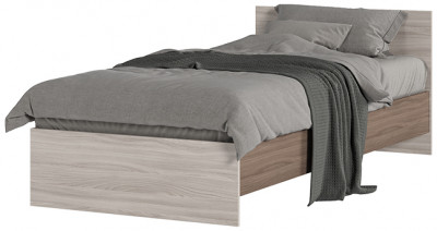 КР 555 Бася ЛДСП кровать 900 шимо темный/шимо светлый