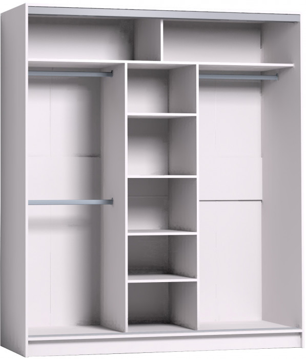 Шкаф-купе с зеркалом Strike 1800 Белый