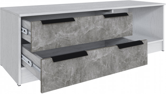 Тумба под ТВ Мадрид (1,5), Белый/Ателье светлое