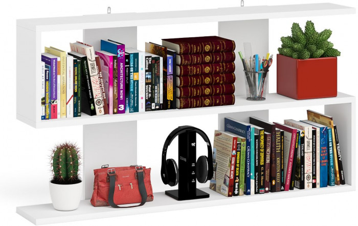 Мори Полка 1200, цвет белый, ШхГхВ 120х21х64,8 см., универсальная сборка