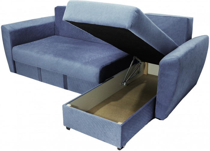 Диван УГЛОВОЙ Амстердам велюр серый 160 НПБ