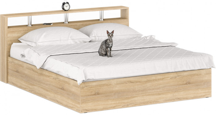 Камелия Кровать 1800, дуб сонома