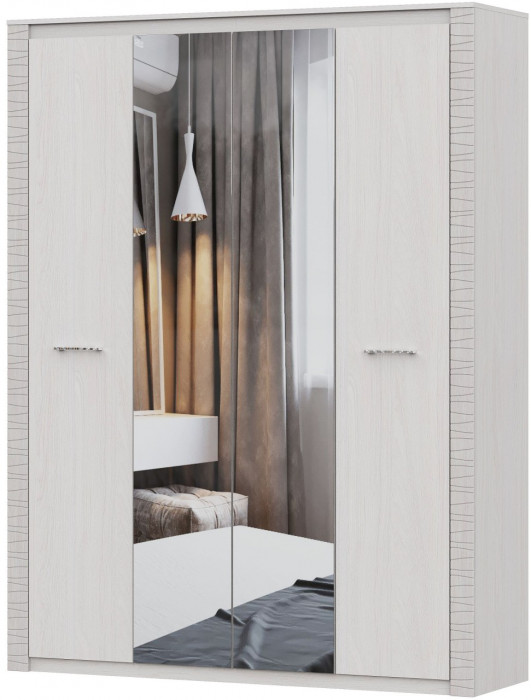 Гамма 20 Шкаф универсальный 4х ств Серия №4 Ясень анкор светлый / Сандал светлый