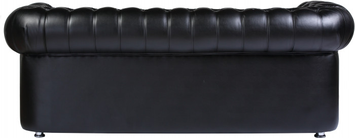 Диван Честер 3- х местный, черный