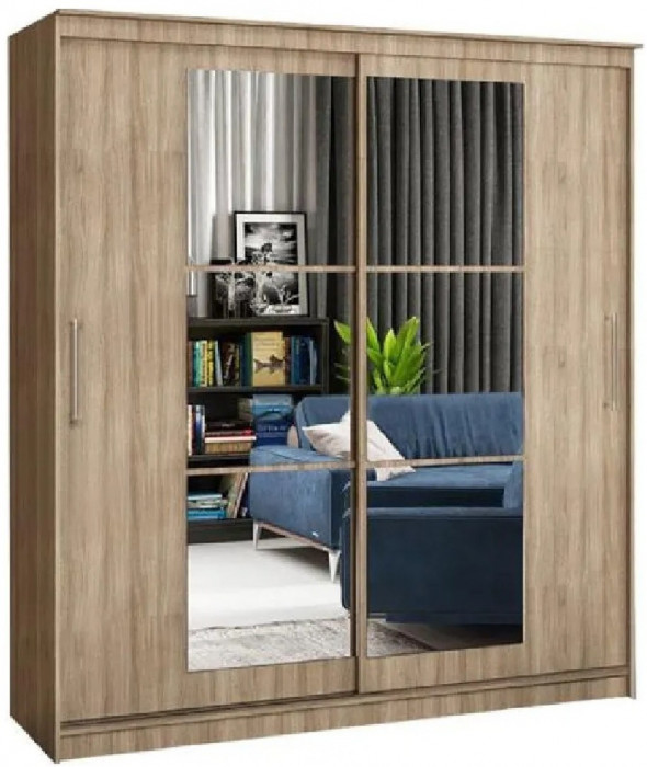 Шкаф-купе Элегант 3 1500 (Ясень шимо темный)