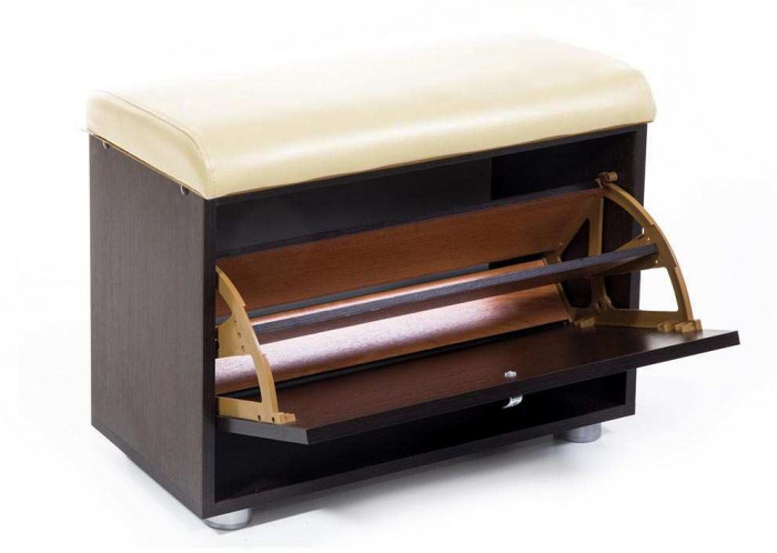 Обувница МС-1 венге/ясень шимо светлый/крем