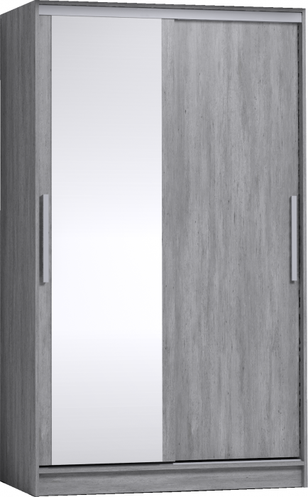 Шкаф-купе с зеркалом Strike 1200 Atelier светлый