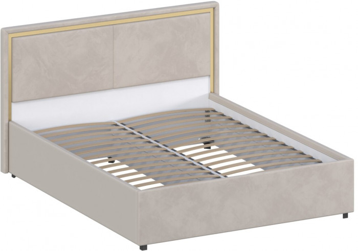 Кровать 160 с настилом из ламелей КР-431-М, Микровелюр Zeekr-47