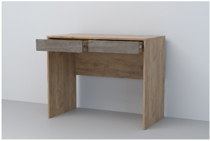 Эго Стол Ст-1 (Глянец Белый/Дуб Крафт Золотой)