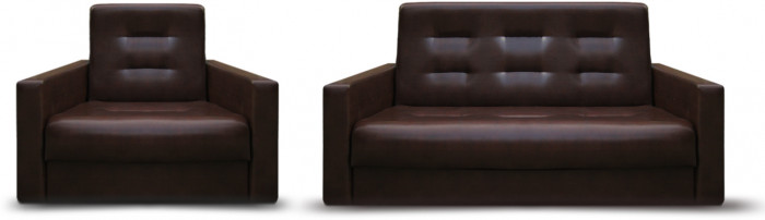 Диван Аккорд 120 коричневый ППУ