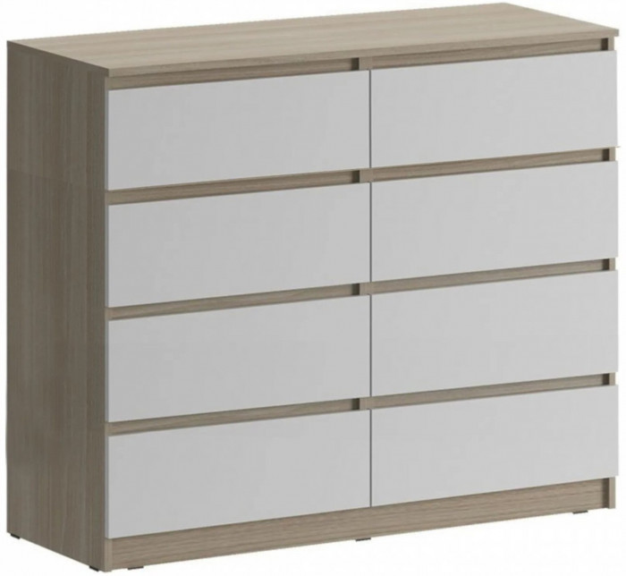 Челси Комод 8 ящиков (Графит, Графит)