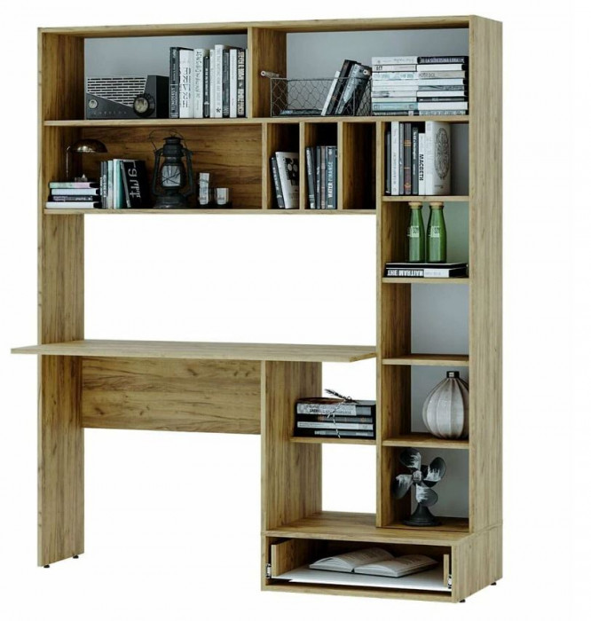 Стол письменный "Техно" крафт/бетон