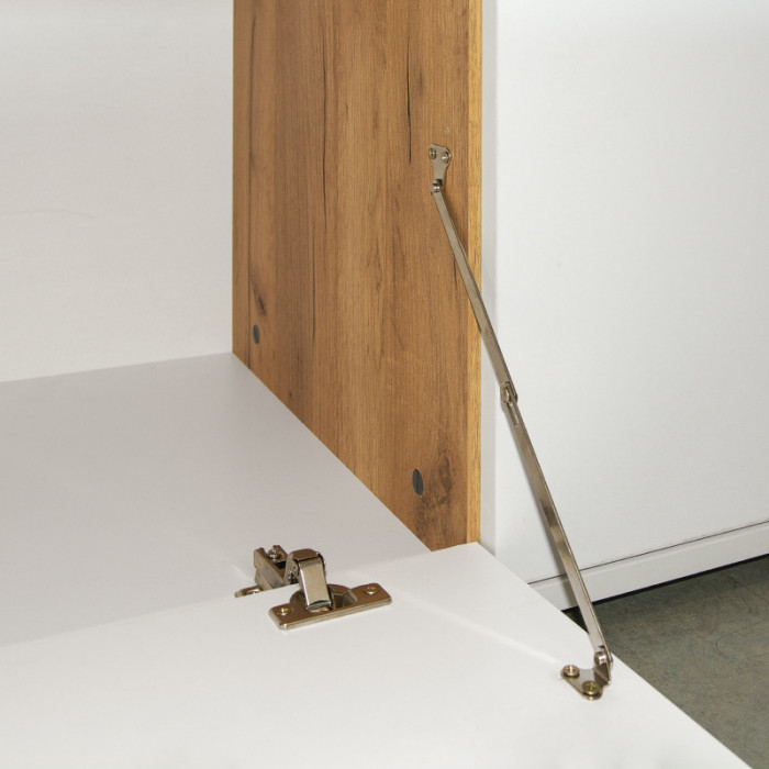 Бэль 10.95 Комод, цвет дуб крафт золотой/белый премиум, ШхГхВ 149,2х43х99,4 см.