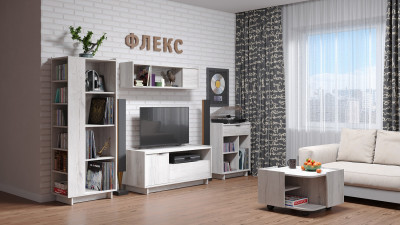 Стеллаж боковой Флекс 26 Дуб Шавиниган