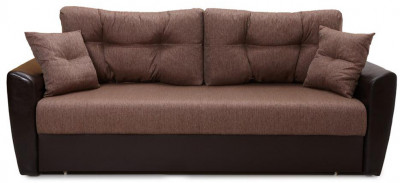 Диван еврокнижка Амстердам 160 рогожка коричневая НПБ