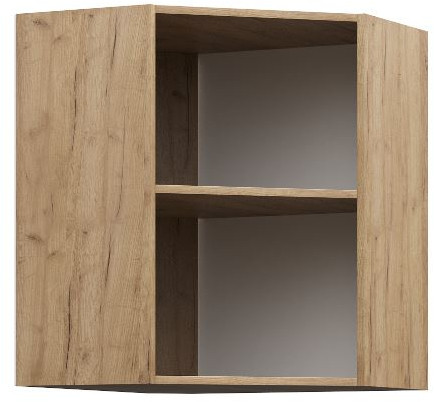 ШВУ 600 корпус шкаф верхний угл. (600*716*600) дуб крафт золото