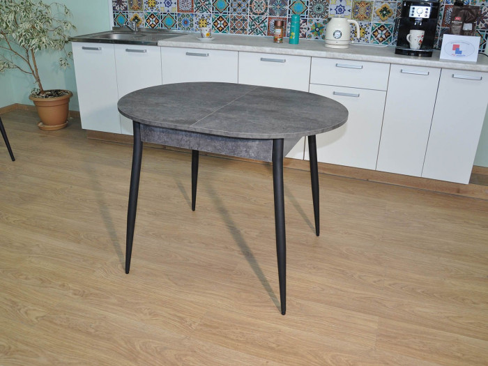 Обеденная группа Стиль-1 / Стул Х 4 шт. / Цемент темный/черный / бид 36