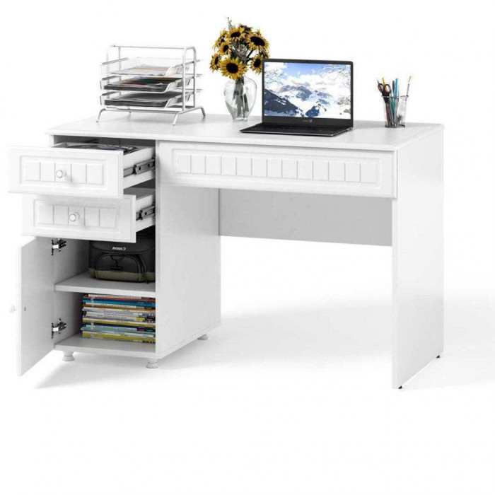 Стол письменный Монако МН-15 белое дерево