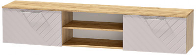 Тумба-2 под ТВ подвесная "Иннэс-7", Крафт золотой/Грэй софт