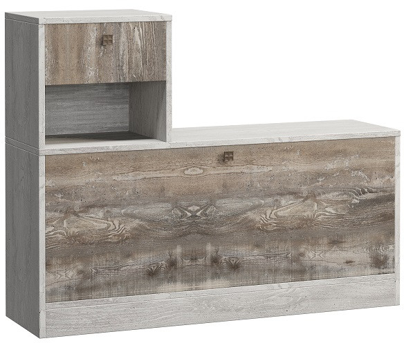 Набор мебели для прихожей "Марк" - Бетон пайн светлый/Бетон пайн темный