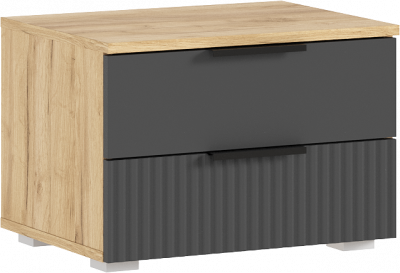 Модульная спальня Марвэл, Дуб крафт/Браш графит