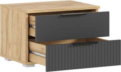 Модульная спальня Марвэл, Дуб крафт/Браш графит