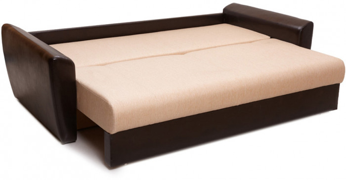 Диван еврокнижка Амстердам 160 рогожка бежевая НПБ